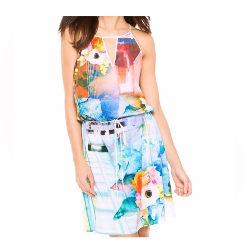 Clover Canyon Colorful Dress with spaghetti straps
